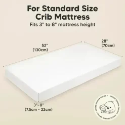 Keababies Crib & Bed Sheets*- 2-Pack Organic Cotton Fitted Crib Sheet, Rose