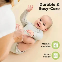 Keababies Crib & Bed Sheets*- 2-Pack Organic Cotton Fitted Crib Sheet, Pecan