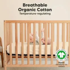 Keababies Crib & Bed Sheets*- 2-Pack Organic Cotton Fitted Crib Sheet, Pecan
