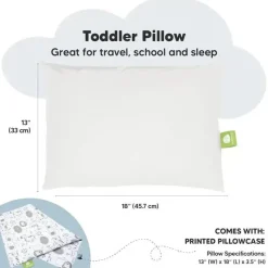 Keababies Pillows & Head Support*- 13X18 Toddler Pillow With Pillowcase, Keasafari