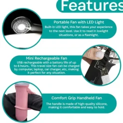 Kidco Weather Shields & Nets*- 3 Speed Turbofan, White/Rose Gold