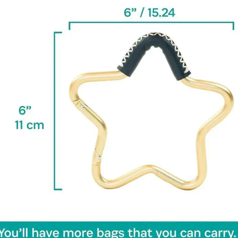 Kidco Stroller Adapters*- Buggy Gear Star Hook by BUGGYGEAR Gold/Navy Leather