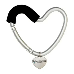 Kidco Stroller Adapters*- BUGGY HEART HOOK by BUGGYGEAR, Black Foam/Silver Aluminum