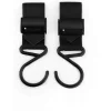 Kidco Stroller Adapters*- Buggygear Premium Anti-Slip Boutique Buggy Hooks, Matte Black, Set of 2