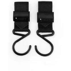Kidco Stroller Adapters*- Buggygear Premium Anti-Slip Boutique Buggy Hooks, Matte Black, Set of 2