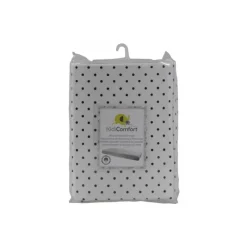 KidiComfort Crib & Bed Sheets*Cotton Fitted Sheet, Dotted Navy