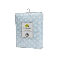 KidiComfort Crib & Bed Sheets*Cotton Fitted Crib Sheet, Blue Diamond