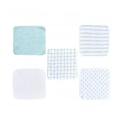 KidiComfort Baby Washcloths*12Pck Blue Cotton Baby Washcloths