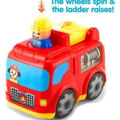 Epoch Toys For 2 Year Old*Kidoozie - Press 'N Zoom Fire Engine