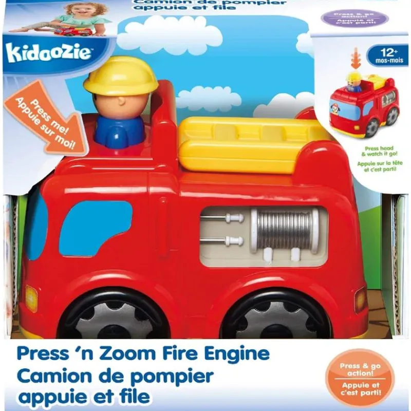 Epoch Toys For 2 Year Old*Kidoozie - Press 'N Zoom Fire Engine