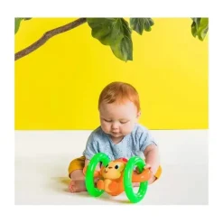 Bright Starts Toys For 0-12 Months*Kids II - Roll & Glow Monkey Crawling Baby Toy