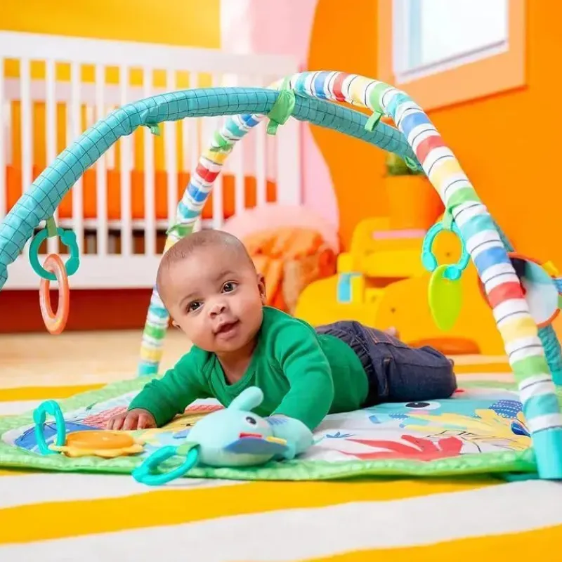 Bright Starts Activity Centers & Jumpers|Toys For 0-12 Months*Kids II - Wild Wiggles Activity Gym With Folding Toy Bar