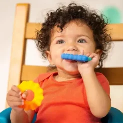 Bright Starts Rattles & Teethers|Toys For 0-12 Months*Kids II - Chance Of Smiles Silicone Teether