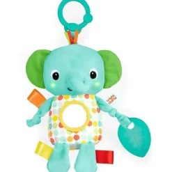 Bright Starts Stroller & Car Seat Toys*Kids II - Elephant Huggin’ Lights Musical Light Up Toy for Stroller