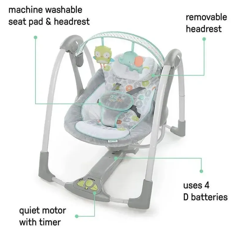 Ingenuity Bouncers, Swings & Rockers*Kids II - 5-Speed Portable Baby Swing with Music