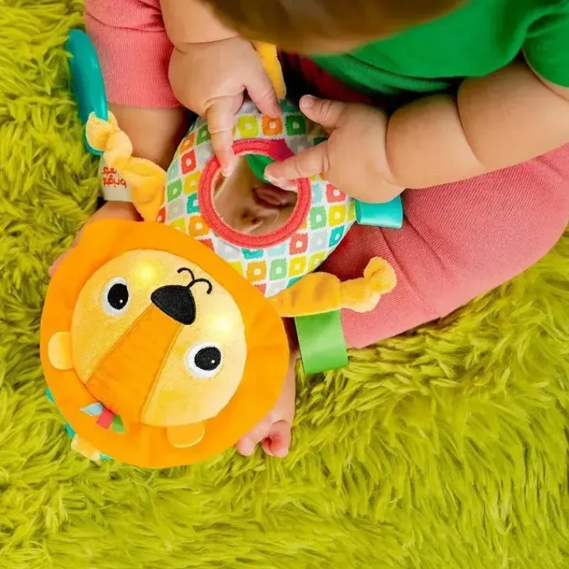 Bright Starts Stroller & Car Seat Toys*Kids II - Lion Huggin’ Lights Musical Light Up Toy for Stroller