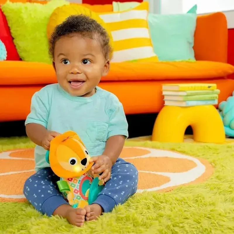 Bright Starts Stroller & Car Seat Toys*Kids II - Lion Huggin’ Lights Musical Light Up Toy for Stroller