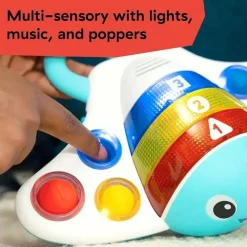 Baby Einstein Toys For 0-12 Months*Kids II - Pop ‘N’ Explore Stingray Popper Toy