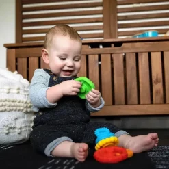 Baby Einstein Rattles & Teethers|Toys For 0-12 Months*Kids II - Stack & Teethe Multi-Textured Teether Toy