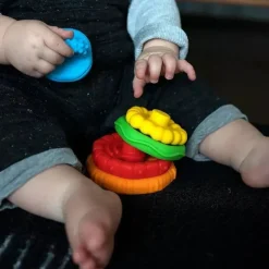 Baby Einstein Rattles & Teethers|Toys For 0-12 Months*Kids II - Stack & Teethe Multi-Textured Teether Toy