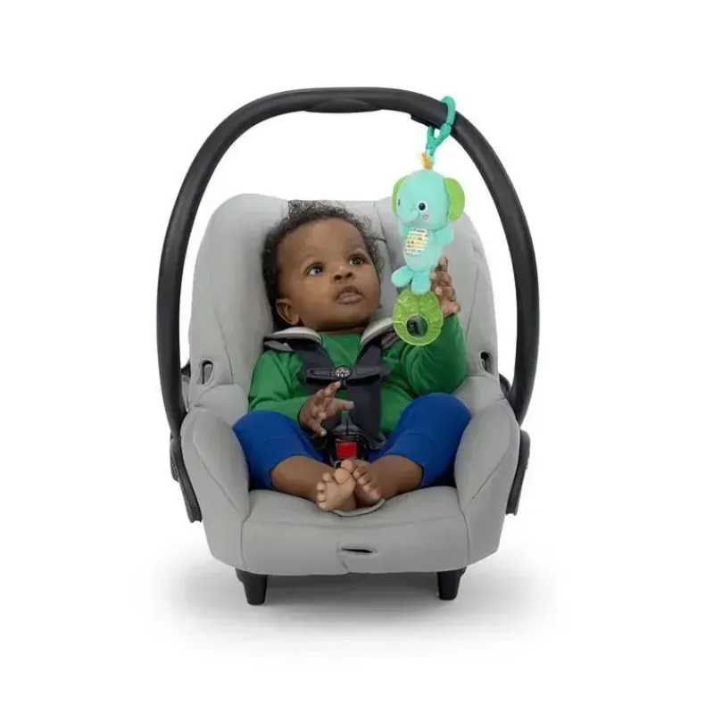 Bright Starts Stroller & Car Seat Toys*Kids II - Tug Tunes Take-Along Toy, Elephant Refresh