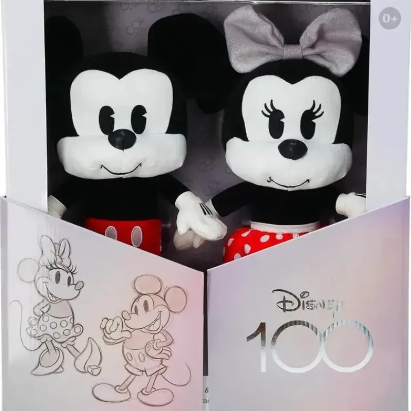 Kids Preferred Plush & Stuffed Animals|Mickey & Minnie*- Disney 100 Anniversary Baby Mickey Mouse and Minnie Mouse 2 Piece Plush Collector Set