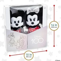 Kids Preferred Plush & Stuffed Animals|Mickey & Minnie*- Disney 100 Anniversary Baby Mickey Mouse and Minnie Mouse 2 Piece Plush Collector Set