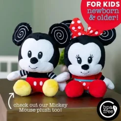 Kids Preferred Mickey & Minnie|Plush & Stuffed Animals*- Disney Baby Minnie Black and White High Contrast Crinkle Plush