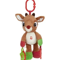 Kids Preferred Toys For 0-12 Months|Gift For Baby*- Rudolph The Red-Nosed Reindeer On The Go Teether Developmental Activity Toy, 12 inches