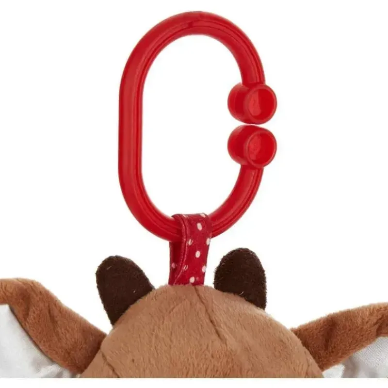 Kids Preferred Toys For 0-12 Months|Gift For Baby*- Rudolph The Red-Nosed Reindeer On The Go Teether Developmental Activity Toy, 12 inches