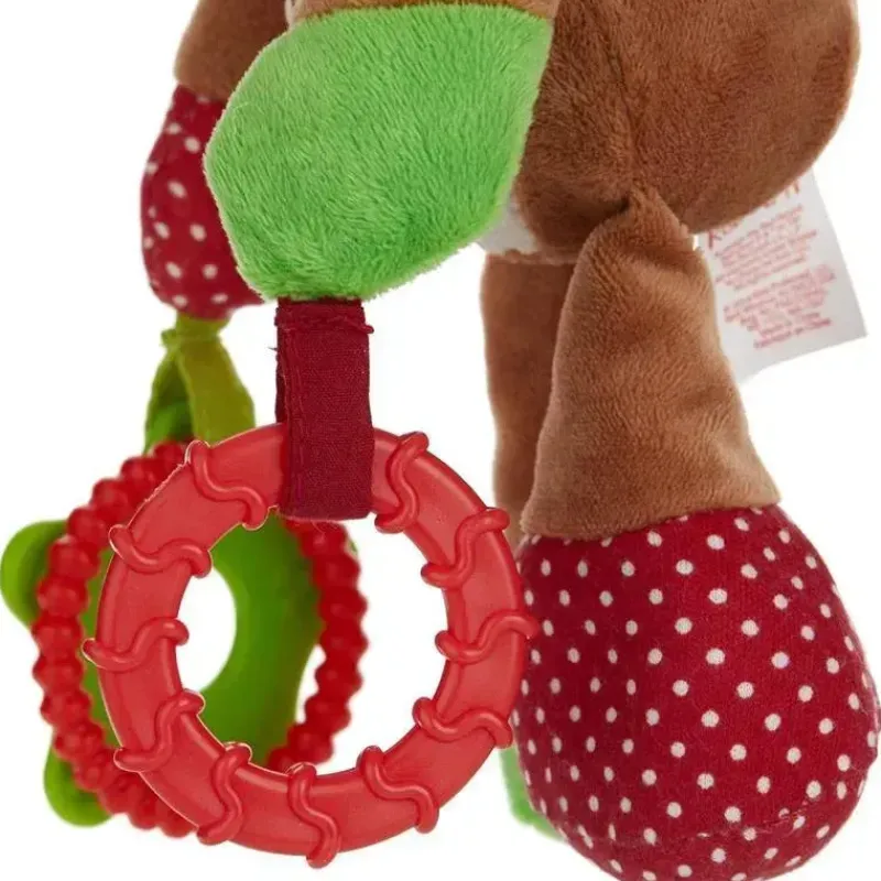 Kids Preferred Toys For 0-12 Months|Gift For Baby*- Rudolph The Red-Nosed Reindeer On The Go Teether Developmental Activity Toy, 12 inches