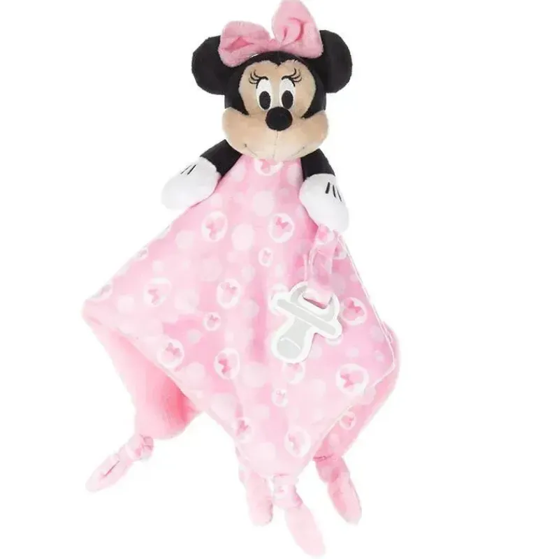 Kids Preferred Mickey & Minnie|Lovies, Security Blankets & Blankies*Disney - Minnie Snuggle Blanky with Paci Loop