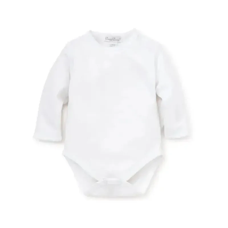 Kissy Kissy Baby Onesies & Bodysuits*- Baby Basic Long Sleeve Bodysuit, White