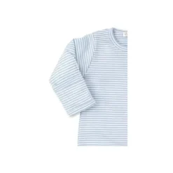 Kissy Kissy Baby One-Pieces*- Baby Blue Stripe Footie With Zip, Light Blue