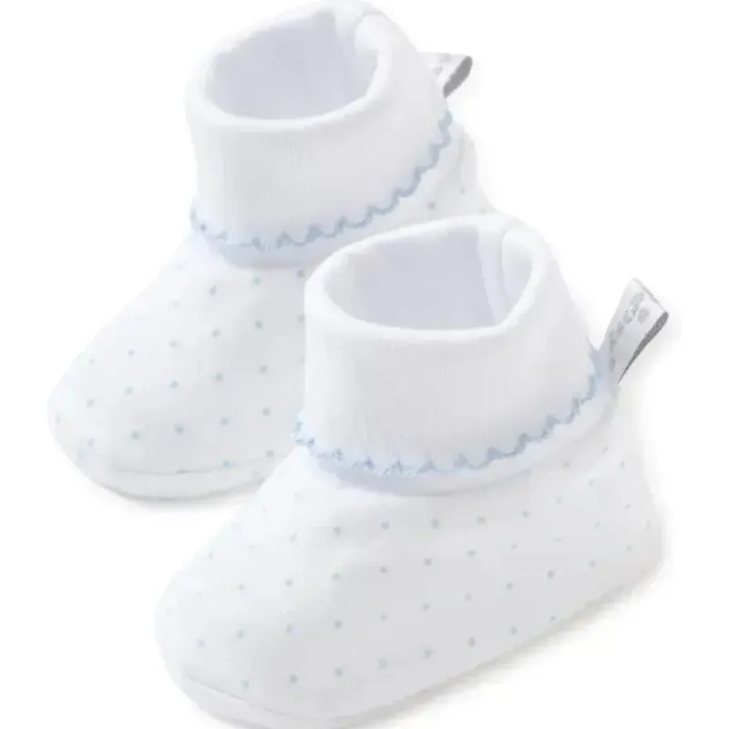 Kissy Kissy Baby Gloves & Socks*- Baby Boy Dots Print Booties, Light Blue
