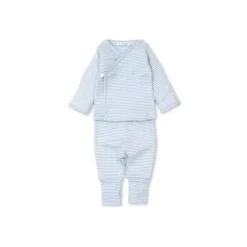Kissy Kissy Baby Sets*- Baby Boy Footed Pant Set, Light Blue
