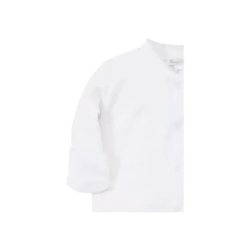 Kissy Kissy Baby Onesies & Bodysuits*- Baby Boy Footie with Hand Smocking, White