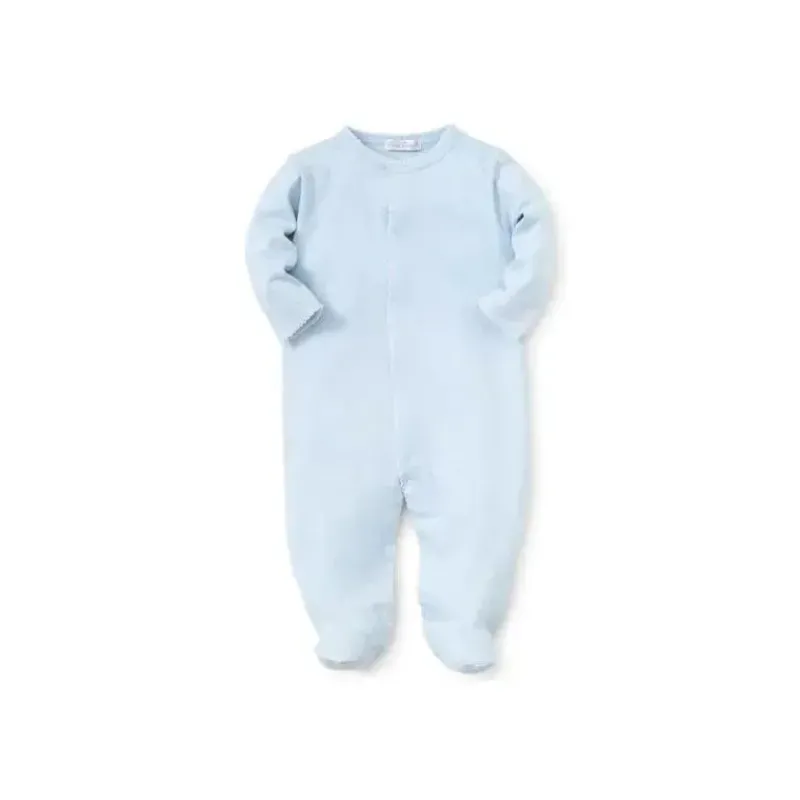 Kissy Kissy Baby Onesies & Bodysuits*- Baby Boy New Dots Print Footie, Light Blue/White