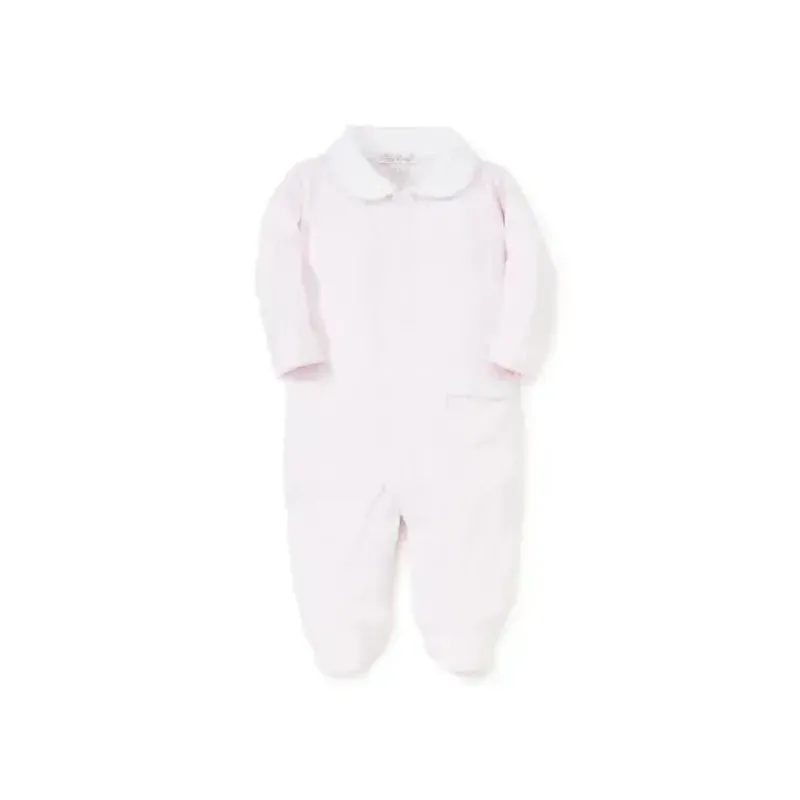 Kissy Kissy Baby One-Pieces*- Baby Girl New Beginnings Footie With Collar, Pink