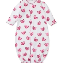 Kissy Kissy Baby Sleepwear*- Baby Girls Infant Heart Of Hearts Print Convertible Gown