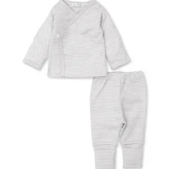 Kissy Kissy Baby Sets*- Baby Neutral Footed Pant Set, Grey