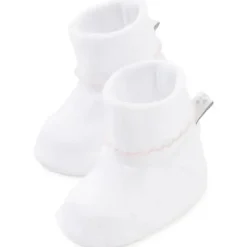 Kissy Kissy Baby Gloves & Socks*- New Kissy Dots Print Booties, White/Pink