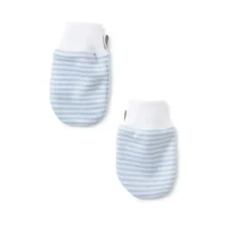 Kissy Kissy Baby Gloves & Socks*- Simple Stripes Mittens, Light Blue
