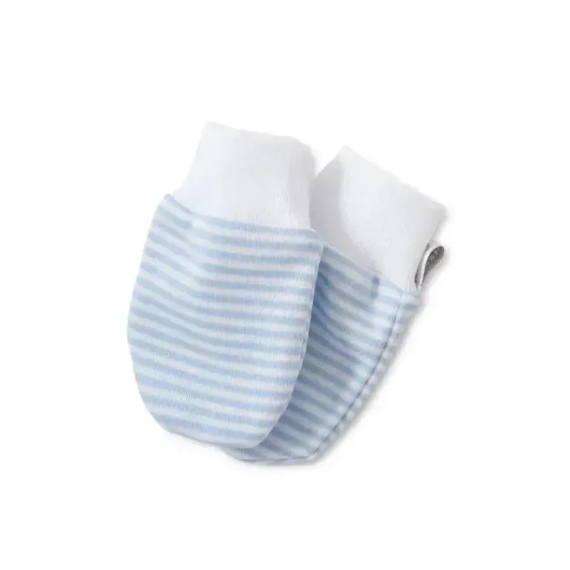 Kissy Kissy Baby Gloves & Socks*- Simple Stripes Mittens, Light Blue