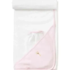 Kissy Kissy Baby Bath Towels*- Sophie La Girafe Hooded Towel & Mitt Set, Pink