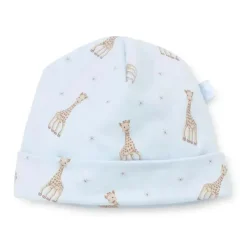 Kissy Kissy Baby Hats*- Sophie La Girafe Print Hat, Light Blue