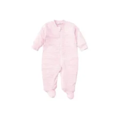 Kissy Kissy Baby Sleepwear*Footie W/ Zip Stripes Pink