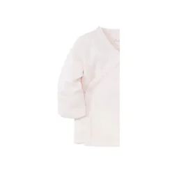 Kissy Kissy Baby Tops*Pointelle Long Sleeve Cross Tee, Pink