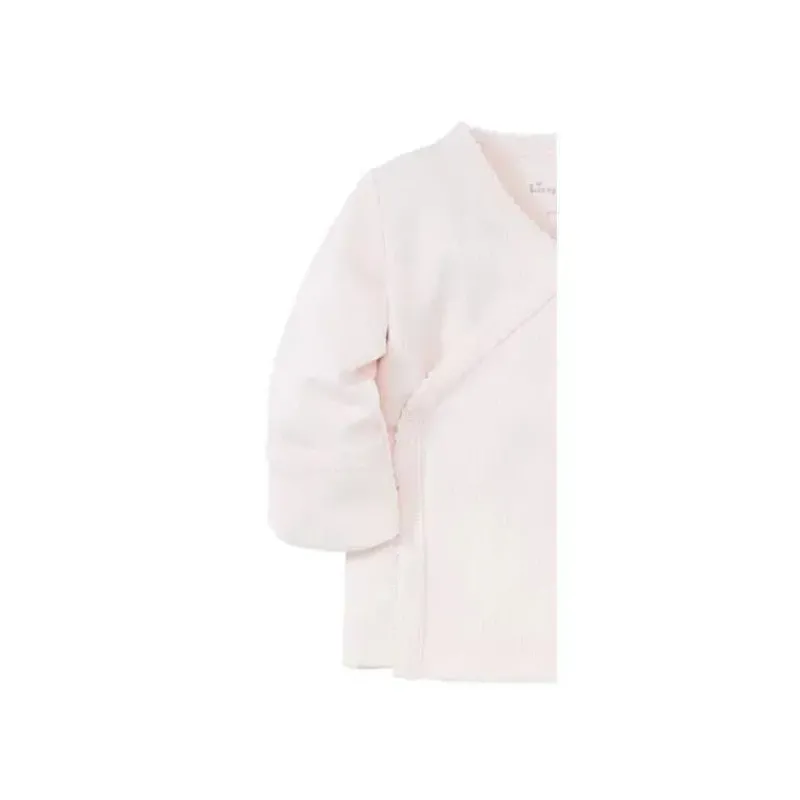 Kissy Kissy Baby Tops*Pointelle Long Sleeve Cross Tee, Pink