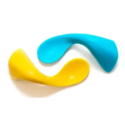 Kizingo Cool Baby Products|Utensils & Accessories*- Right-Handed Curved Baby Spoons For Baby-Led Weaning, 2-Pack Light Blue